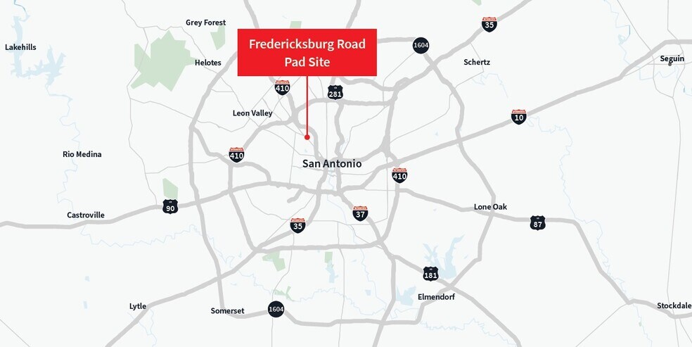 3000 Fredericksburg Rd, San Antonio, TX à vendre - Aérien – Image 2 sur 4