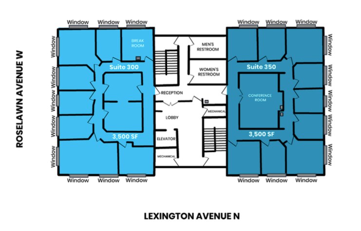 1912 N Lexington Ave, Roseville, MN à louer - Plan d’étage – Image 2 sur 23