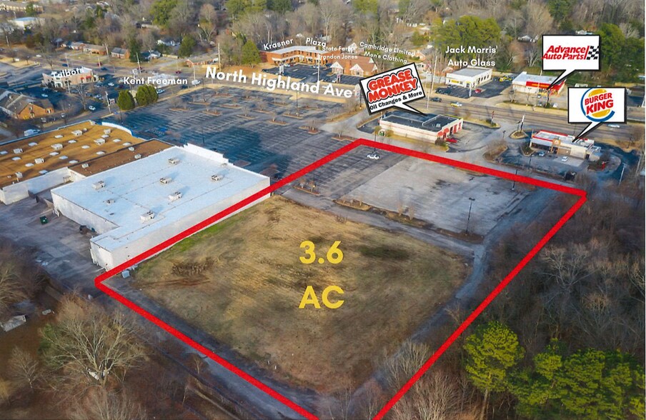 2129 N Highland Ave, Jackson, TN à vendre - Aérien – Image 2 sur 3