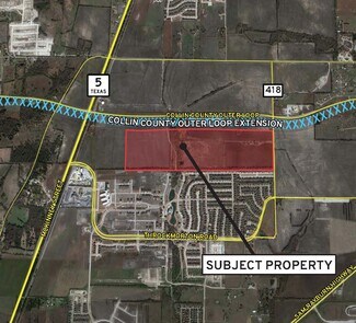 Plus de détails pour SW Corner of Collin County Outer Loop and CR 418, Melissa, TX - Terrain à vendre