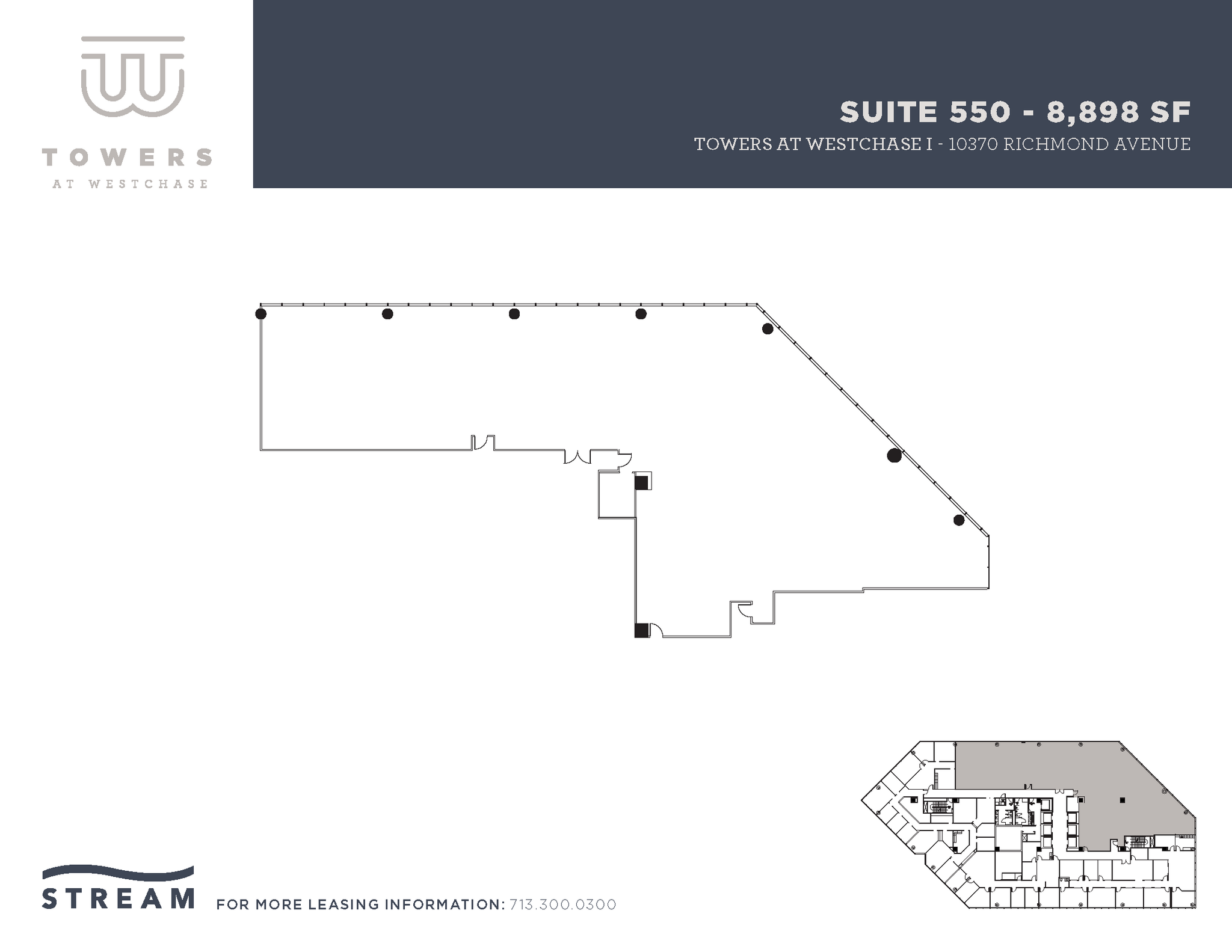 10370 Richmond Ave, Houston, TX à louer Plan d’étage– Image 1 sur 2
