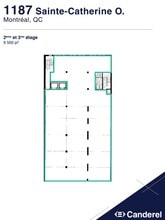 1187-1195 Rue Sainte-Catherine O, Montréal, QC à louer Plan d’étage– Image 1 sur 1