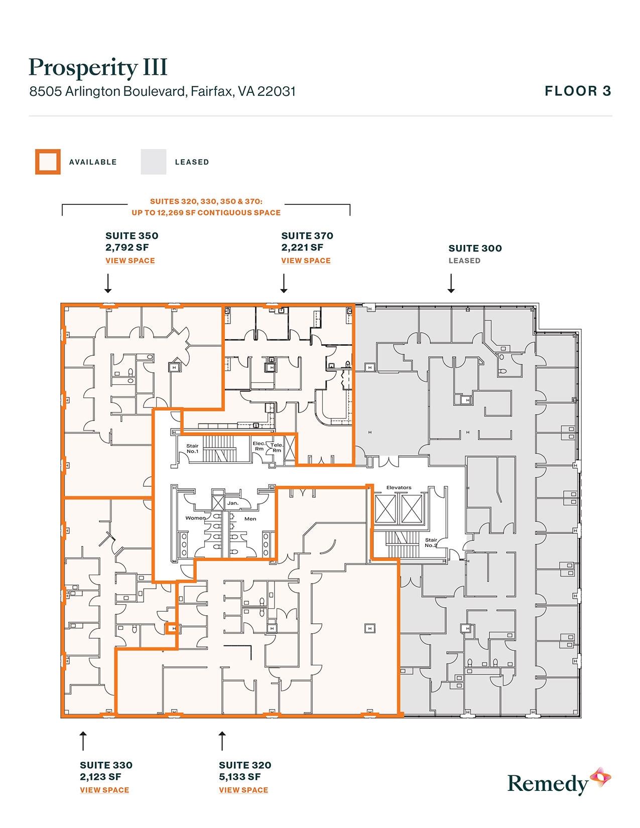 8501 Arlington Blvd, Merrifield, VA à louer Plan d’étage– Image 1 sur 1