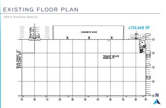 2520-2526 N Plaza Dr, Visalia, CA à louer Plan d’étage– Image 1 sur 1