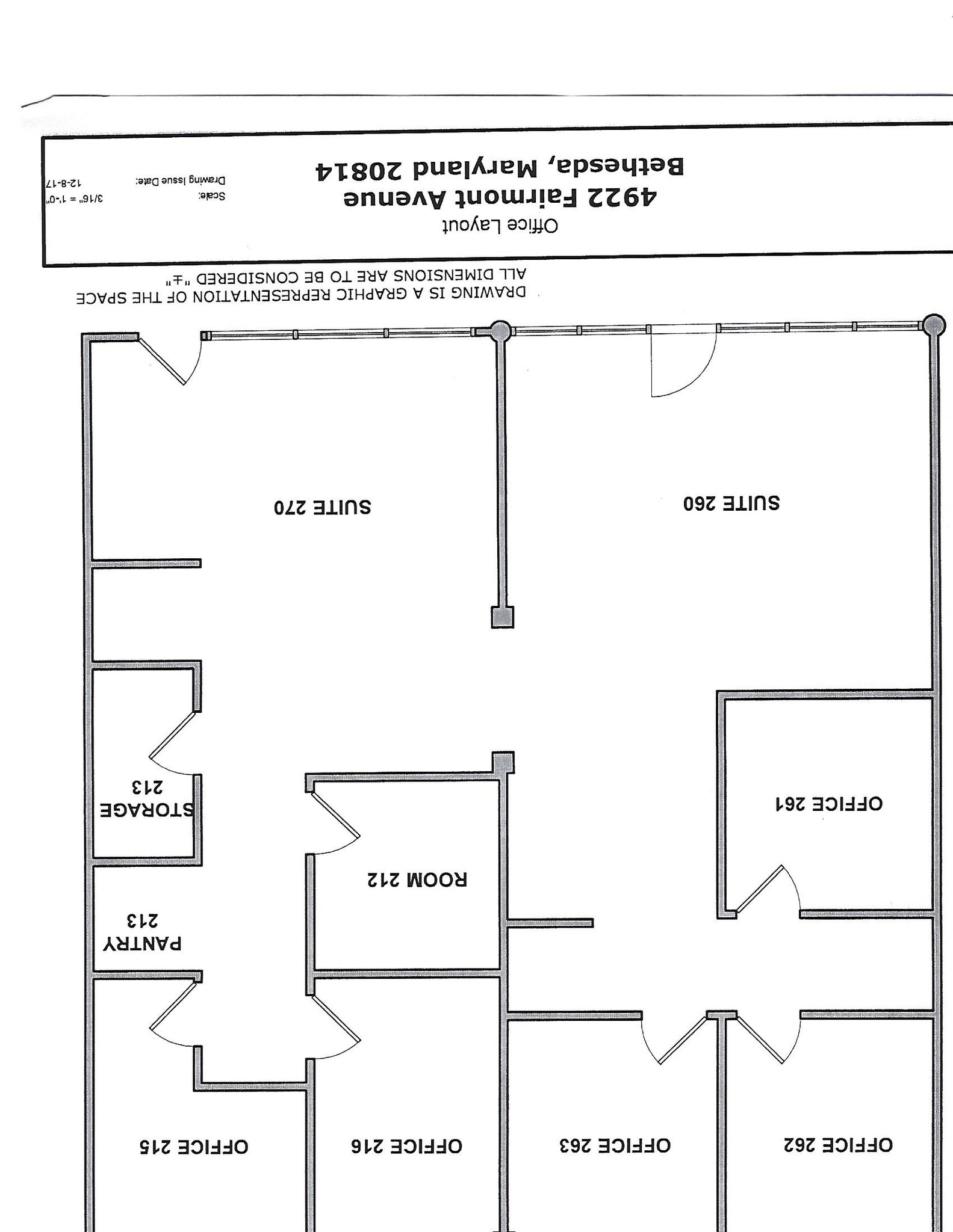4920-4922 Fairmont Ave, Bethesda, MD à louer Plan d’étage– Image 1 sur 1