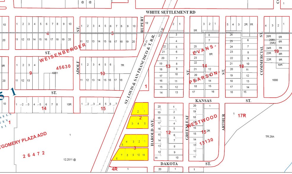 350 Harrold St, Fort Worth, TX à vendre - Plan cadastral – Image 2 sur 4