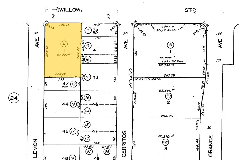 1100 E Willow St, Signal Hill, CA à vendre - Plan cadastral – Image 3 sur 5