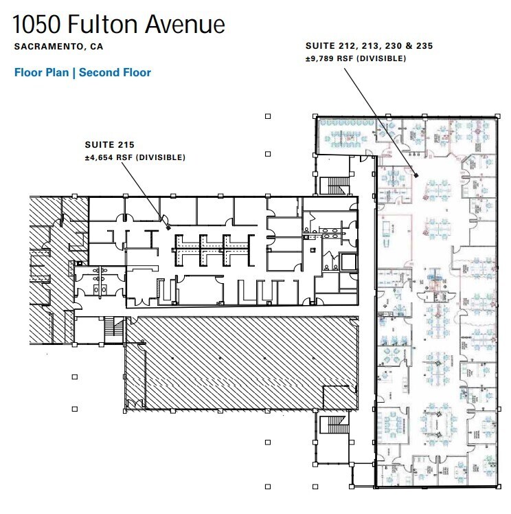 1050 Fulton Ave, Sacramento, CA à louer Plan d’étage– Image 1 sur 1