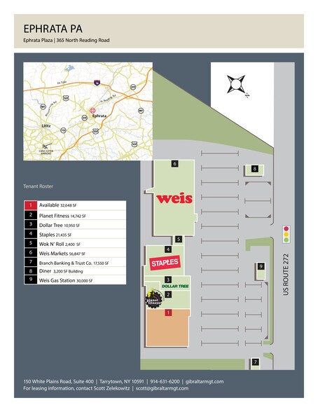331-379 N Reading Rd, Ephrata, PA à louer - Plan de site – Image 1 sur 4