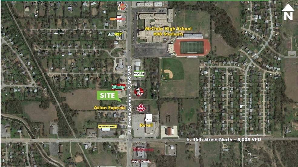 4734 N Peoria Ave, Tulsa, OK à vendre - Aérien – Image 3 sur 4