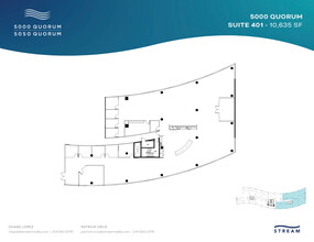 5000 Quorum Dr, Dallas, TX à louer Plan d’étage– Image 1 sur 1