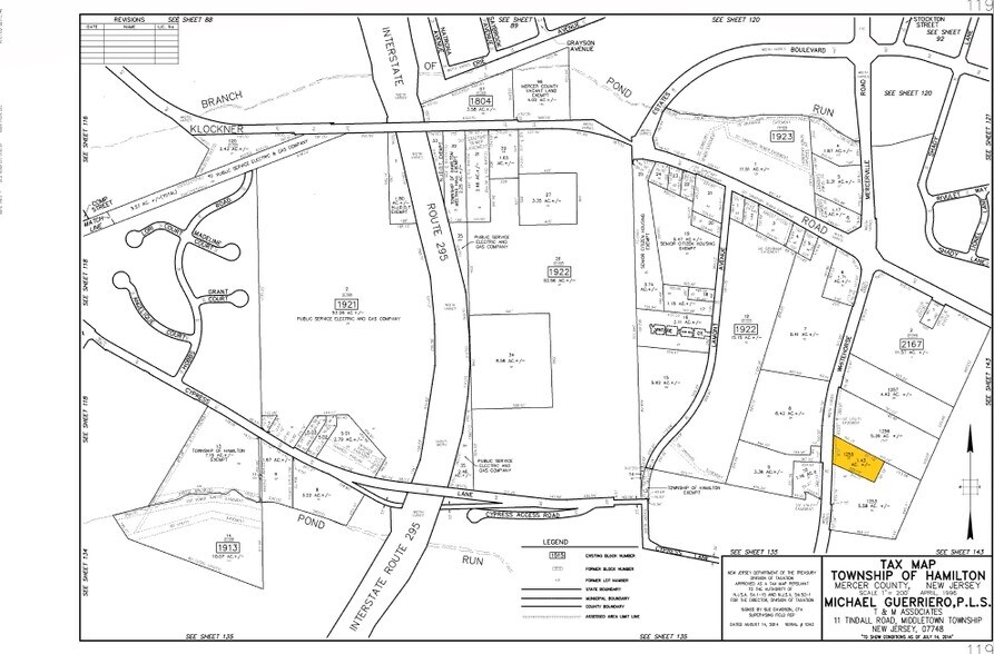 1675 Whitehorse Mercerville Rd, Hamilton, NJ à louer - Plan cadastral – Image 2 sur 9