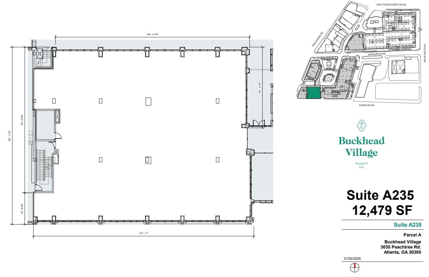 3035 Peachtree Rd, Atlanta, GA à louer Plan d’étage– Image 1 sur 1