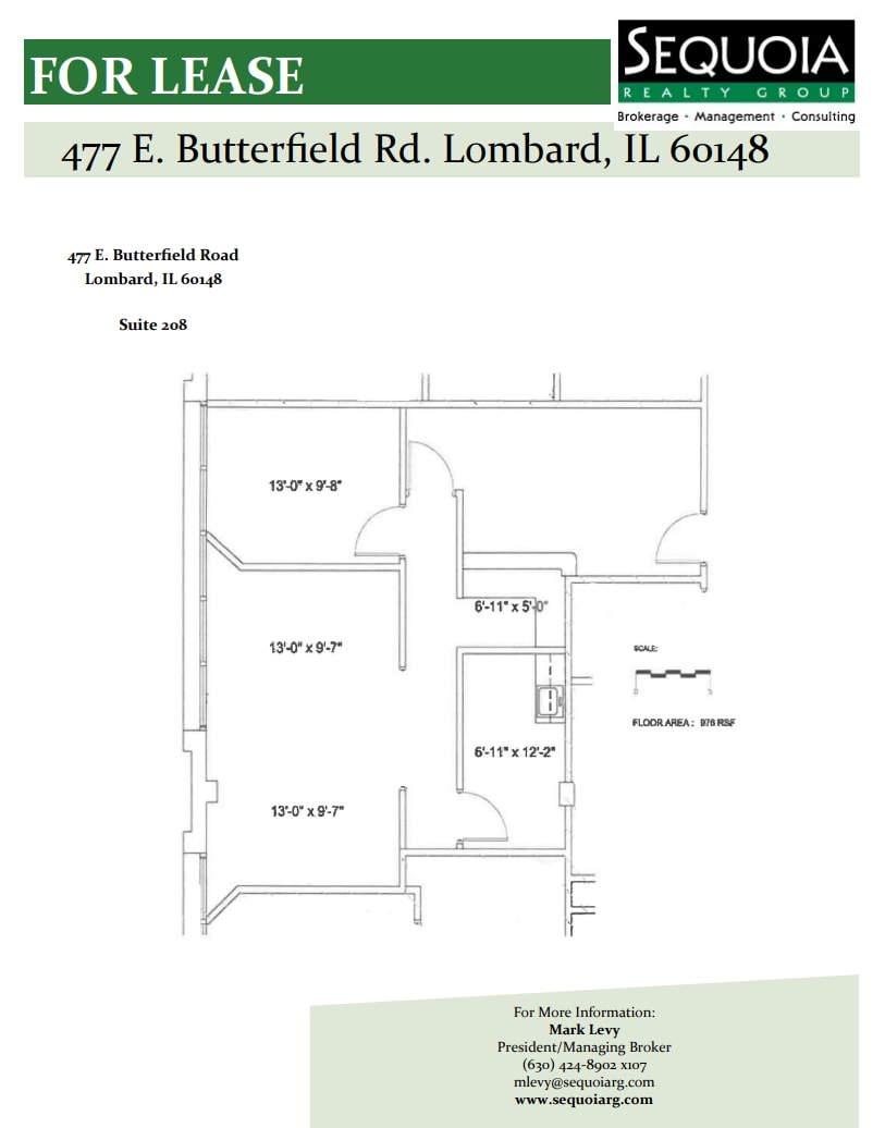 477 E Butterfield Rd, Lombard, IL à louer Plan d’étage– Image 1 sur 1