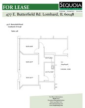 477 E Butterfield Rd, Lombard, IL à louer Plan d’étage– Image 1 sur 1