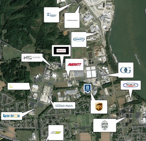 2800 Warehouse Rd, Owensboro, KY à louer - Aérien – Image 2 sur 6