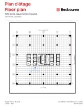 1010 Rue De La Gauchetière O, Montréal, QC à louer Plan d’étage– Image 1 sur 1