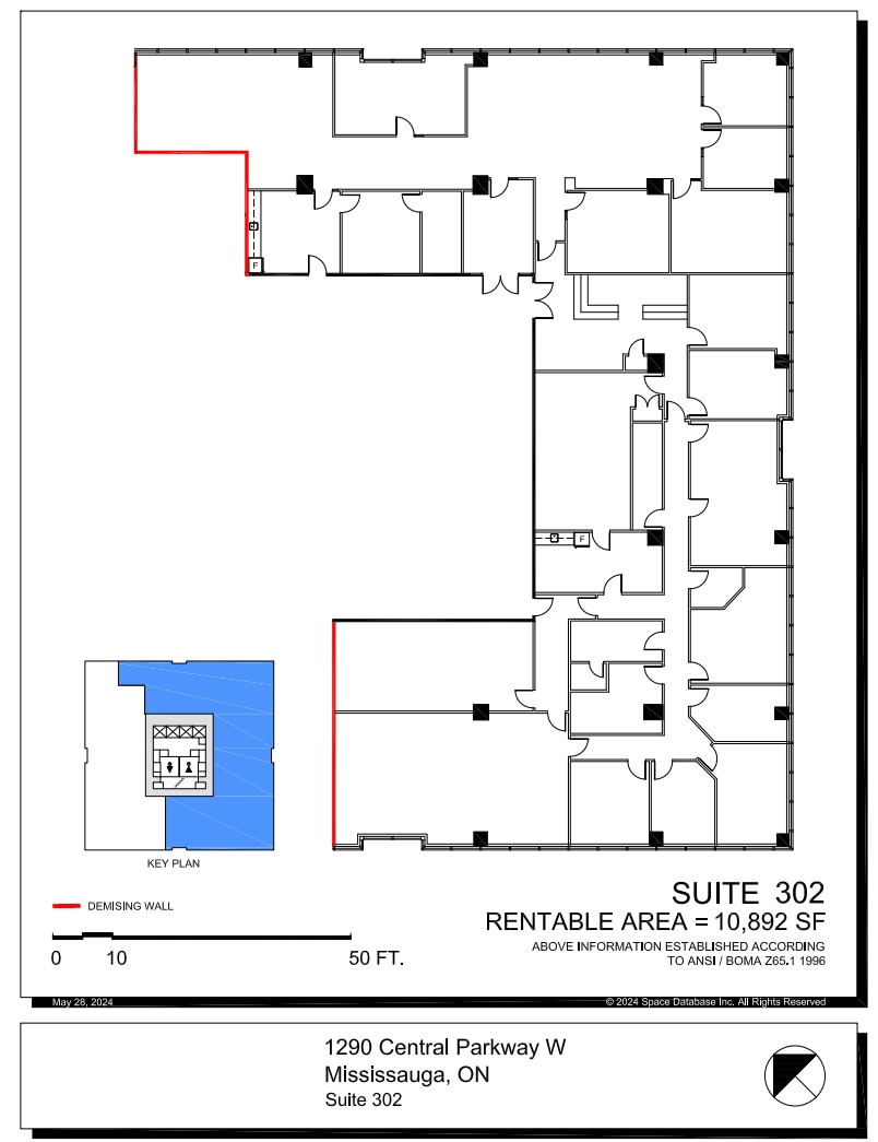 1270 Central Pky, Mississauga, ON à louer Plan d’étage– Image 1 sur 1