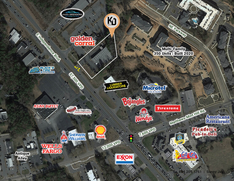 10043 E Independence Blvd, Matthews, NC à louer - Photo de l’immeuble – Image 3 sur 5