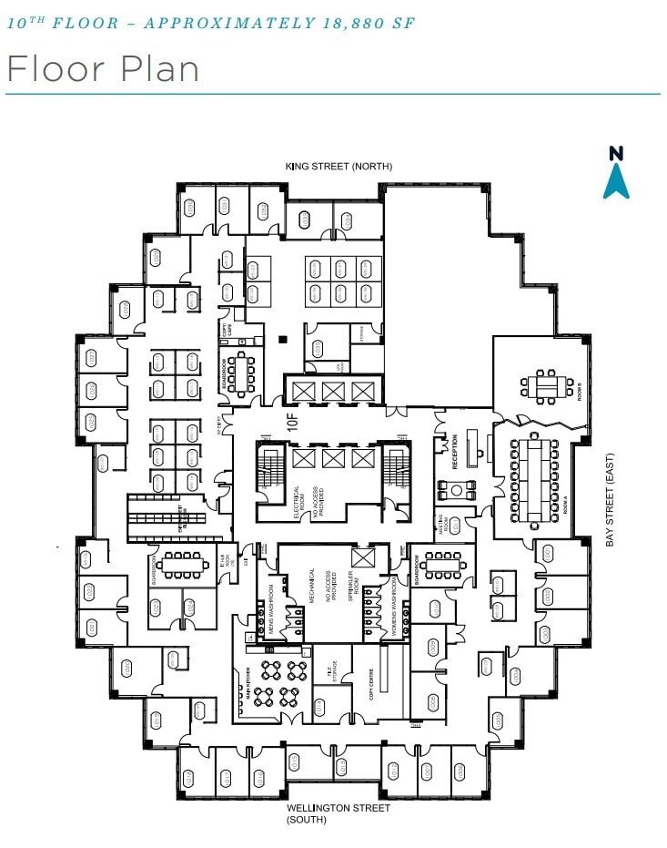 121 King St W, Toronto, ON à louer Plan d’étage– Image 1 sur 1