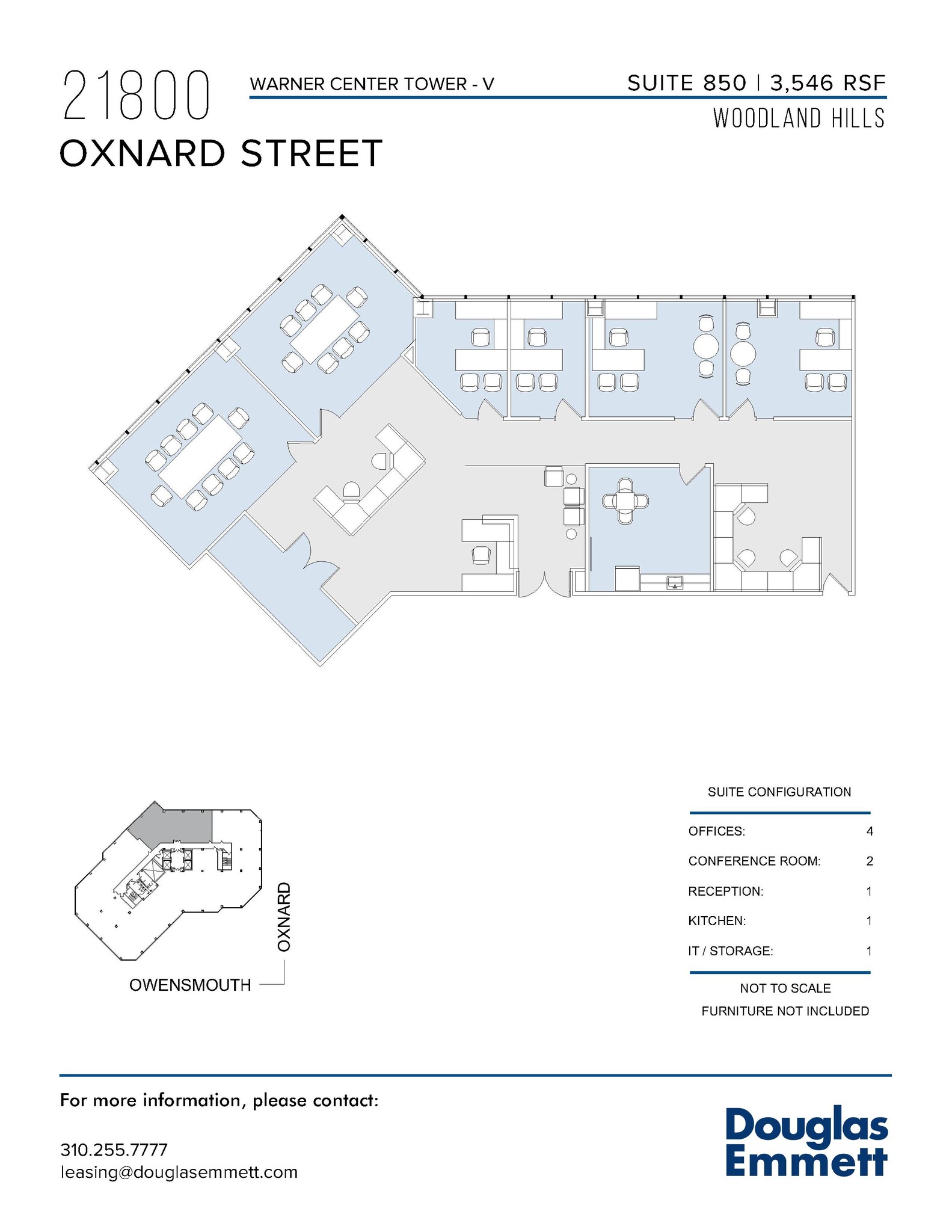 21800 Oxnard St, Woodland Hills, CA à louer Plan d’étage– Image 1 sur 1