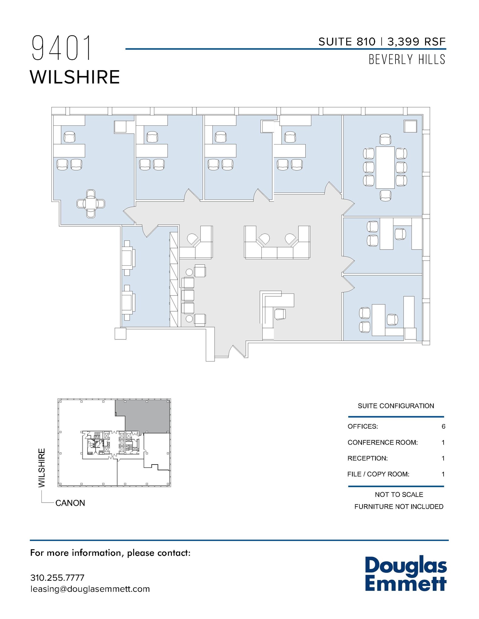 9401 Wilshire Blvd, Beverly Hills, CA à louer Plan d’étage– Image 1 sur 1