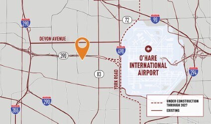 888 N Central Ave, Wood Dale, IL à louer - Aérien – Image 3 sur 4