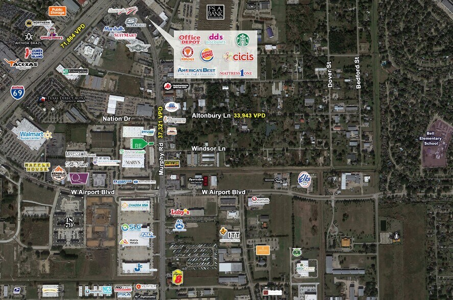 12220 Murphy Rd, Stafford, TX à louer - Aérien – Image 3 sur 3