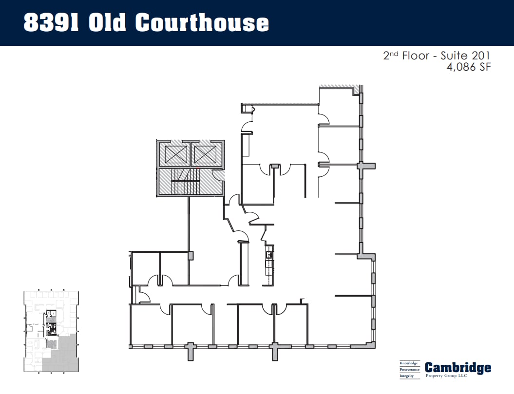 8391 Old Courthouse Rd, Vienna, VA à louer Plan d’étage– Image 1 sur 1