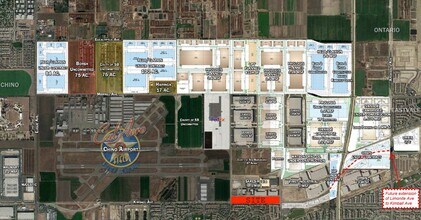 NWC Kimball Ave & Hellman Ave, Chino, CA - VUE AÉRIENNE  vue de carte