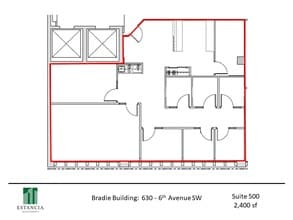630 6th Ave SW, Calgary, AB à louer Plan d’étage– Image 1 sur 7