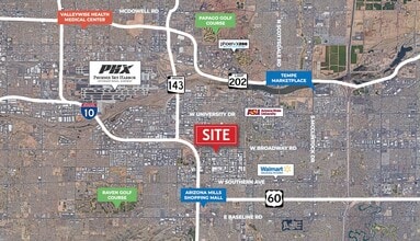 2123 S Priest Dr, Tempe, AZ - VUE AÉRIENNE vue de carte