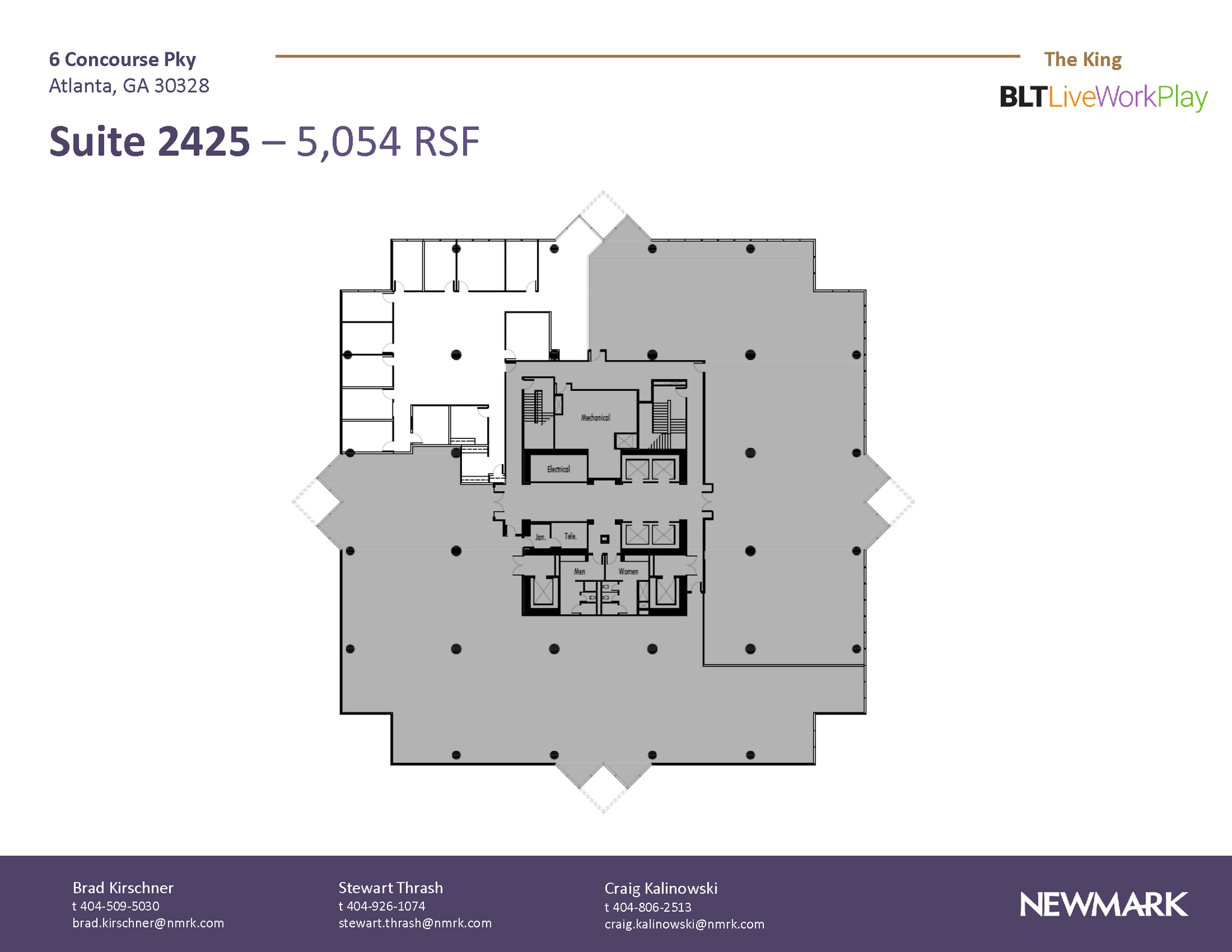 6 Concourse Pky NE, Atlanta, GA à louer Plan d’étage– Image 1 sur 1