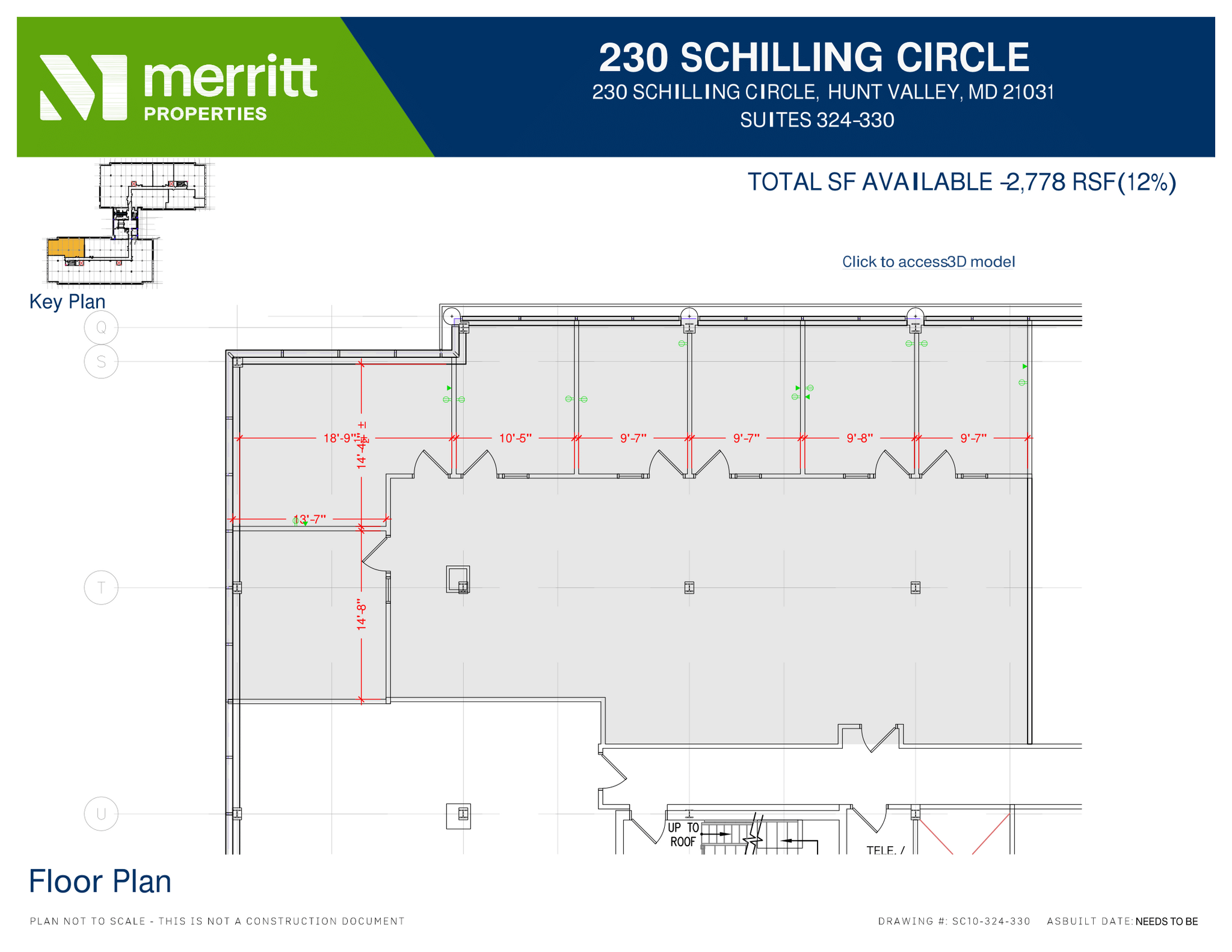 215 Schilling Cir, Hunt Valley, MD à louer Plan d’étage– Image 1 sur 1