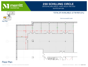 215 Schilling Cir, Hunt Valley, MD à louer Plan d’étage– Image 1 sur 1