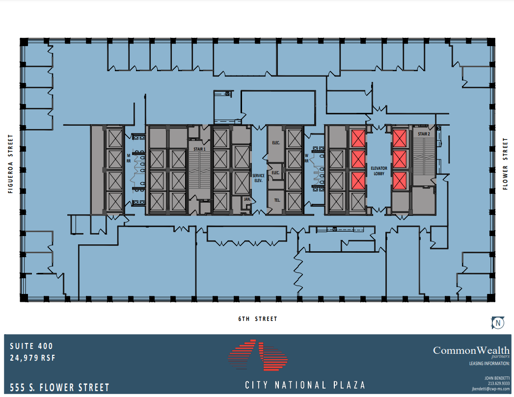 515 S Flower St, Los Angeles, CA à louer Plan d’étage– Image 1 sur 1