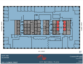 515 S Flower St, Los Angeles, CA à louer Plan d’étage– Image 1 sur 1