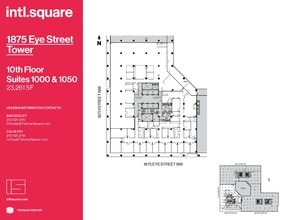 1875 I St NW, Washington, DC à louer Plan d’étage– Image 2 sur 2