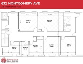 632 Montgomery Ave, Narberth, PA à louer Plan de site– Image 1 sur 2