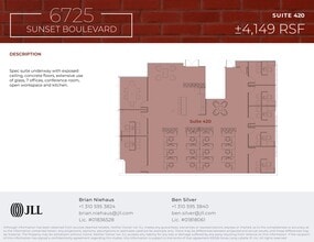 6725 W Sunset Blvd, Los Angeles, CA à louer Plan de site– Image 1 sur 1