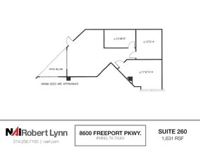 8600 Freeport Pky, Irving, TX à louer Plan d’étage– Image 1 sur 1