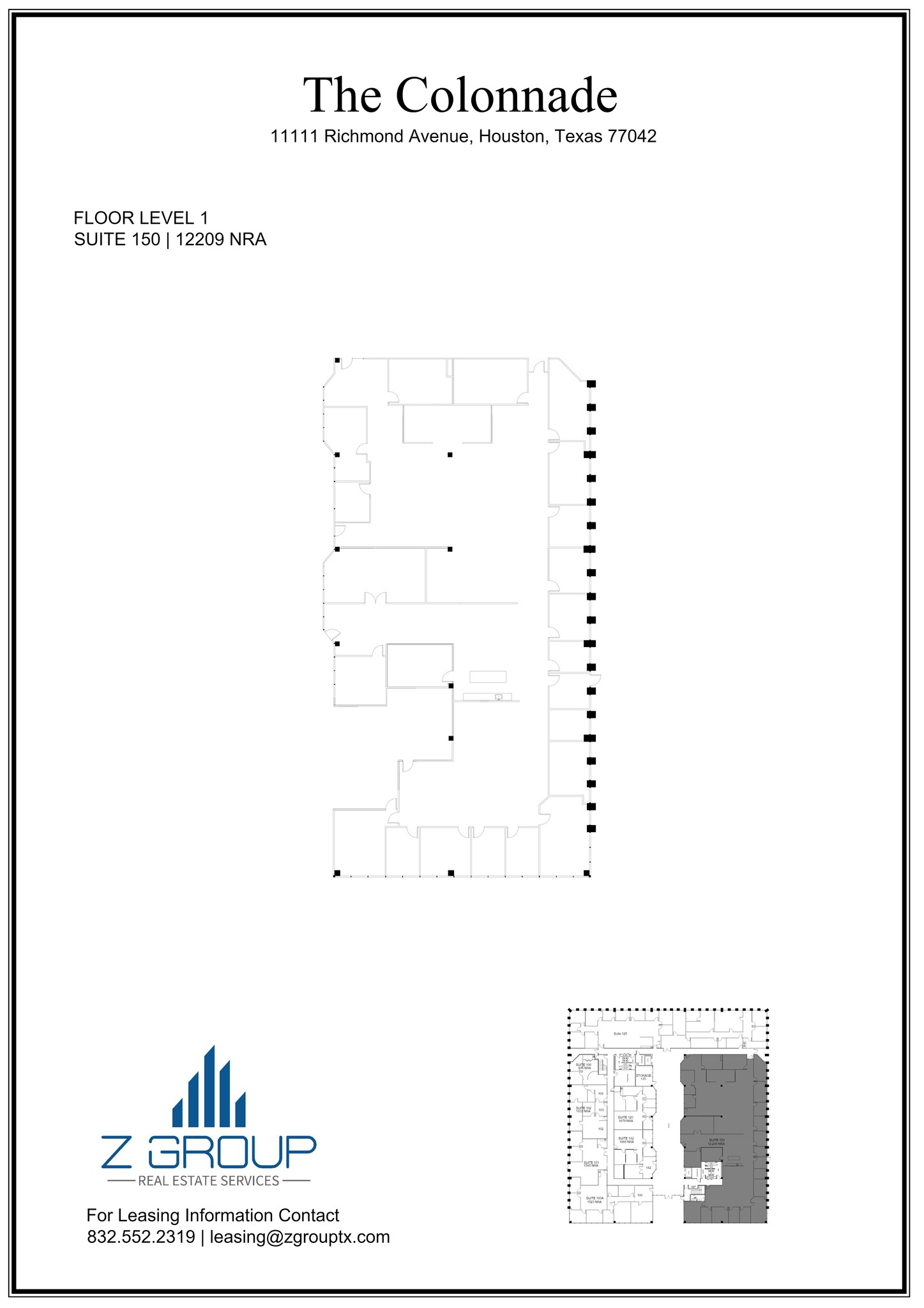 11111 Richmond Ave, Houston, TX à louer Plan de site– Image 1 sur 1