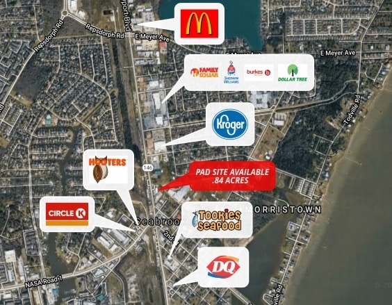 1408 Bayport Blvd, Seabrook, TX à louer - Aérien – Image 2 sur 3