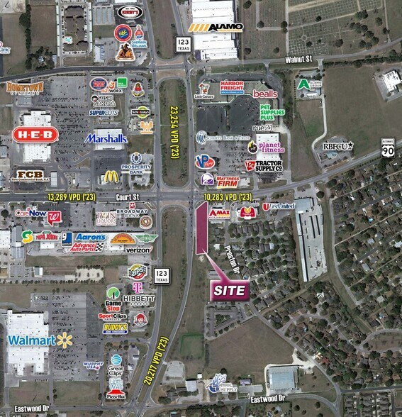 101 S Highway 123 Byp, Seguin, TX à vendre - Aérien – Image 2 sur 3