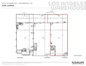 809-813 E Slauson Ave, Los Angeles, CA à louer Plan d’étage– Image 1 sur 1
