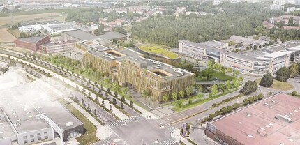 Boulevard De Tournai, Lezennes, NOR - Vue aérienne  vue de carte - Image1