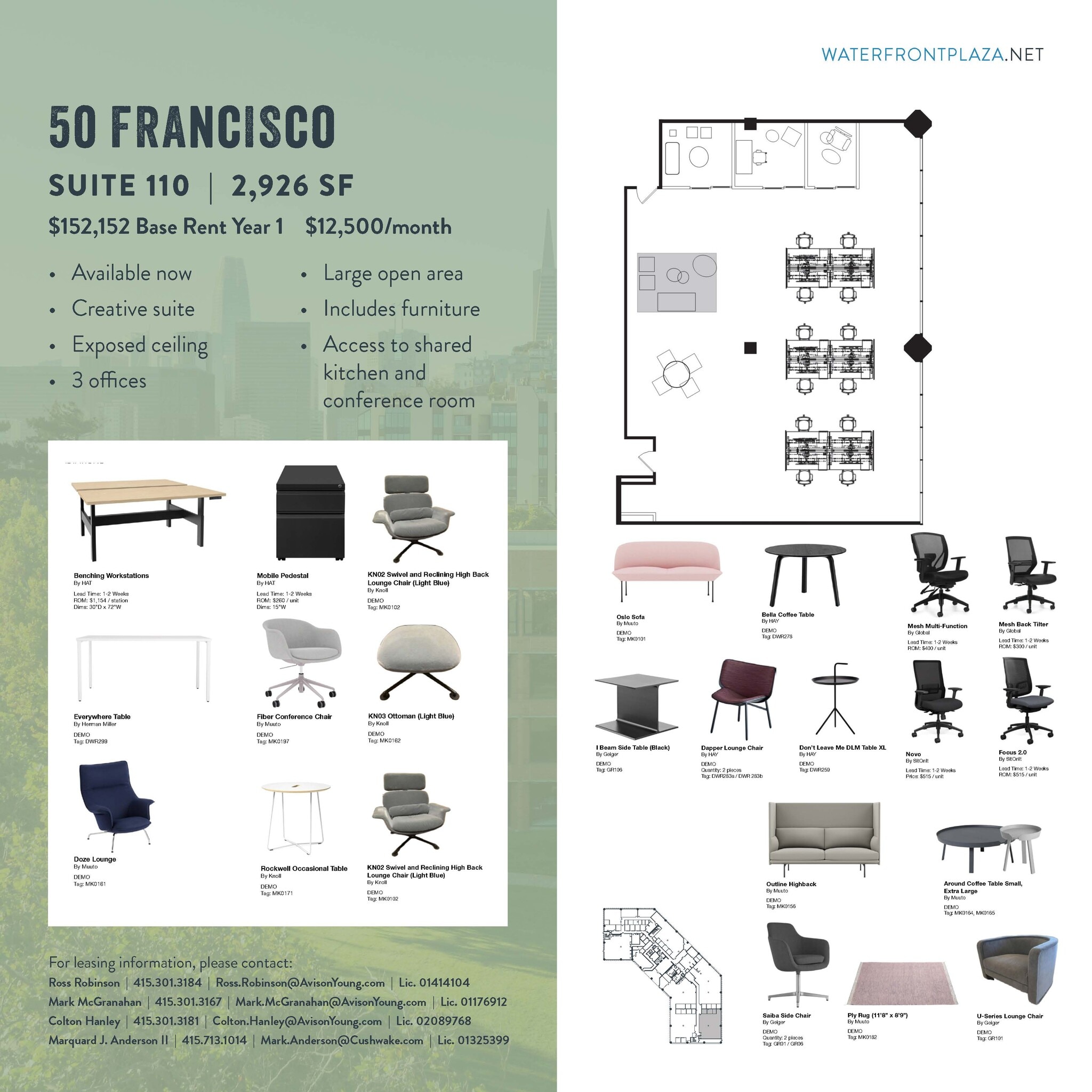 1700 Montgomery St, San Francisco, CA à louer Plan d’étage– Image 1 sur 1