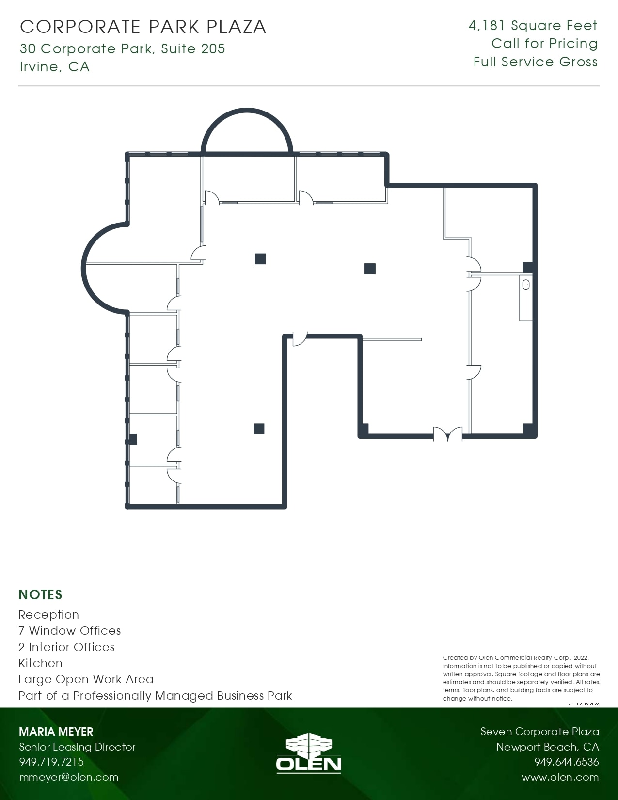 30 Corporate Park, Irvine, CA à louer Plan d’étage– Image 1 sur 1