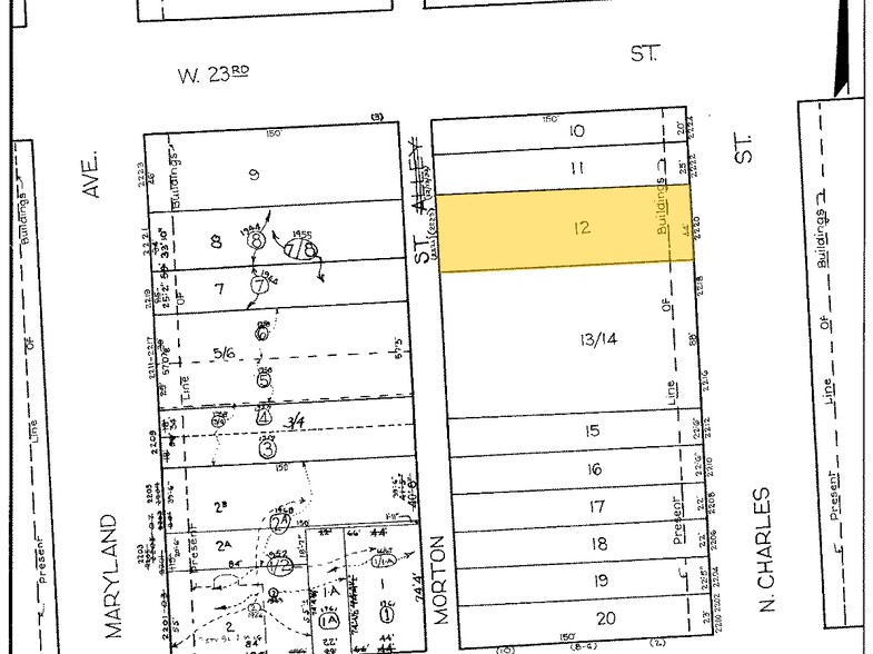 2220 N Charles St, Baltimore, MD à louer - Plan cadastral – Image 2 sur 2