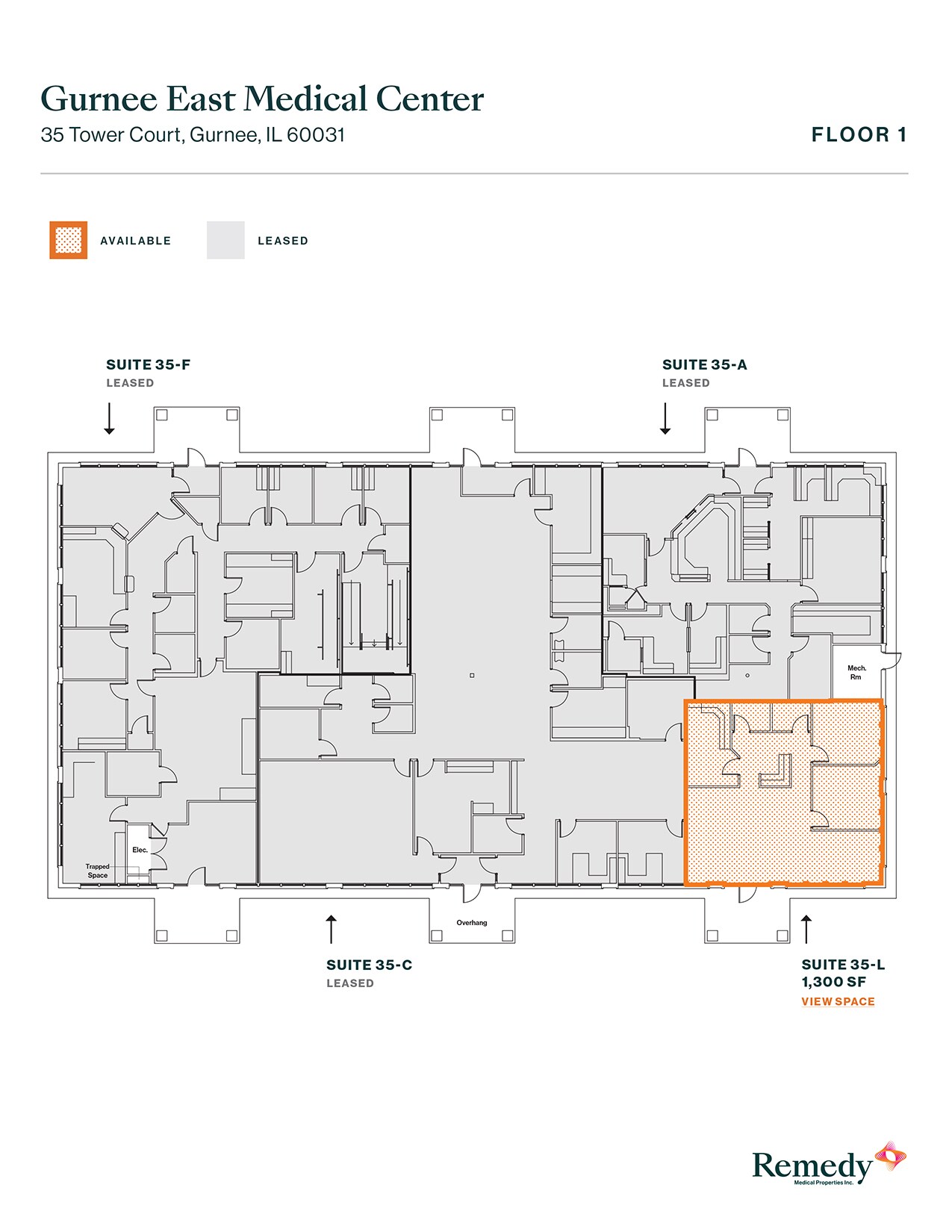 3 S Greenleaf Ave, Gurnee, IL à louer Plan d’étage– Image 1 sur 1